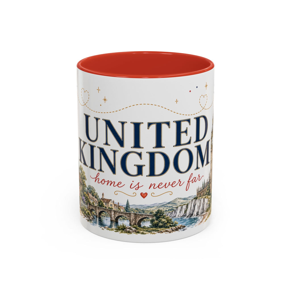 United Kingdom Home Country Mug | Moving Away Gift | Long Distance Friendship | 11 oz 15 oz Accent Mug
