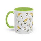 Kentucky Goldenrod Mug, State Flower Floral Coffee Cup, 11oz Botanical Gift