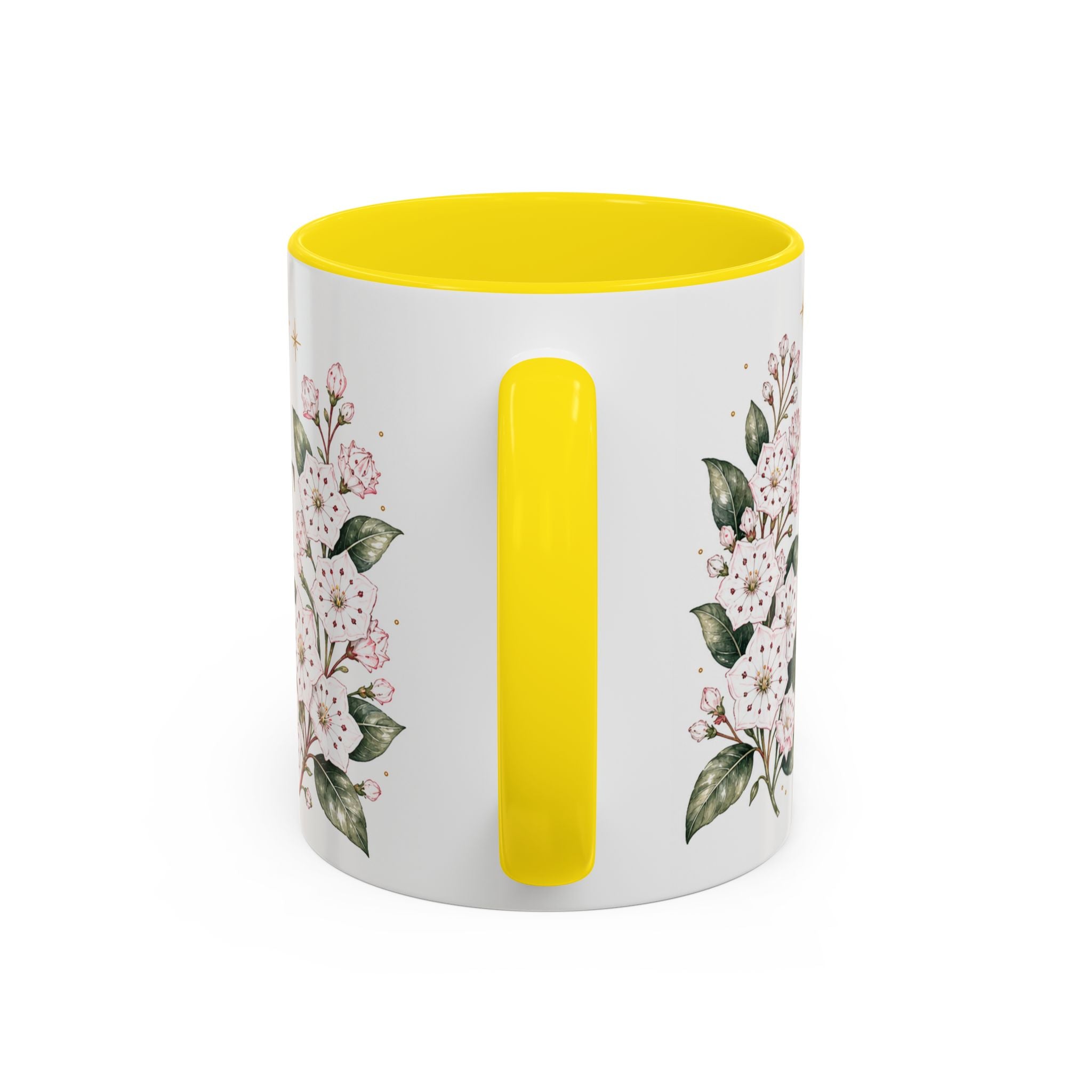 Connecticut State Map Mug | Botanical Accent Coffee Cup (11oz 15oz)