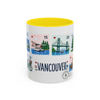 Vancouver Coffee Mug | Postage Stamp Collage Mug | Travel Souvenir Accent Cup 11oz 15oz