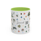 Savannah Christmas Mug | Watercolor City Souvenir, Travel Memories Cup