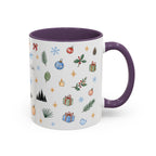Denali National Park Christmas Mug | Watercolor Travel Souvenir | Holiday Gift | Accent Ceramic Coffee Cup 11oz 15oz