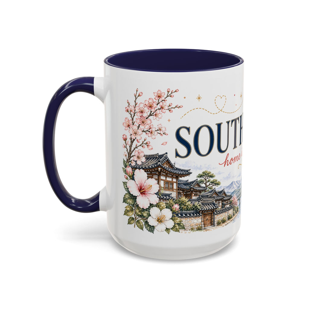 South Korea Home Country Mug | Moving Away Gift | Long Distance Friendship | 11 oz 15 oz Accent Mug