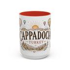 Cappadocia Coffee Mug | Travel Destination Souvenir Gift | Accent Color Ceramic 11oz 15oz