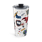 Super Teacher 20oz Tumbler | All Heroes Wear Capes Teacher Gift | Insulated Stainless Steel Travel Cup