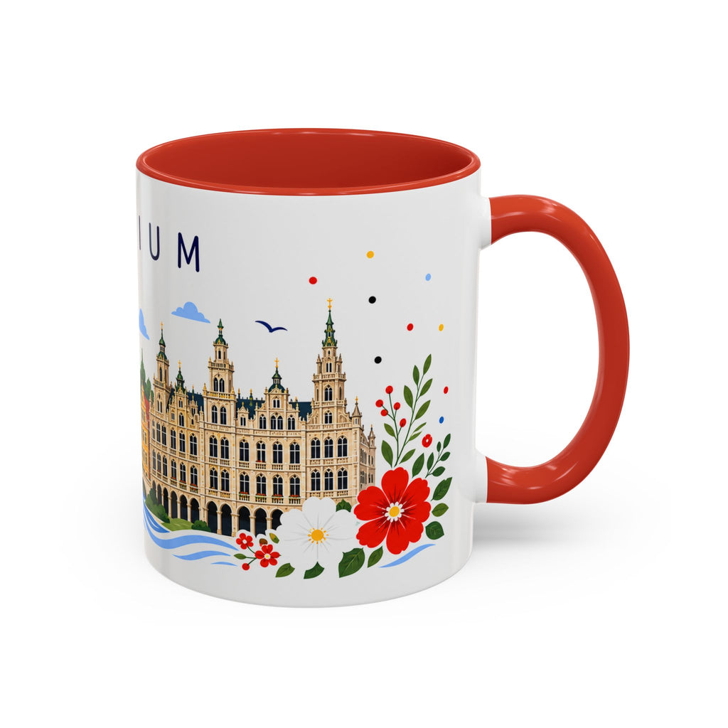 Belgium Coffee Mug | Travel Souvenir Accent Mug | Place Gift Ceramic Cup 11oz 15oz