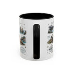 Kenai Fjords National Park Coffee Mug | Alaska Coastal Wildlife Hiking Gift | Accent Color Ceramic 11oz 15oz