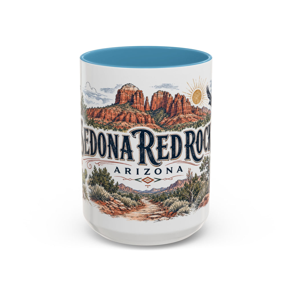 Sedona Red Rocks Mug, Arizona Travel Souvenir, Bucket List Gift, Accent Ceramic Coffee Mug 11oz 15oz