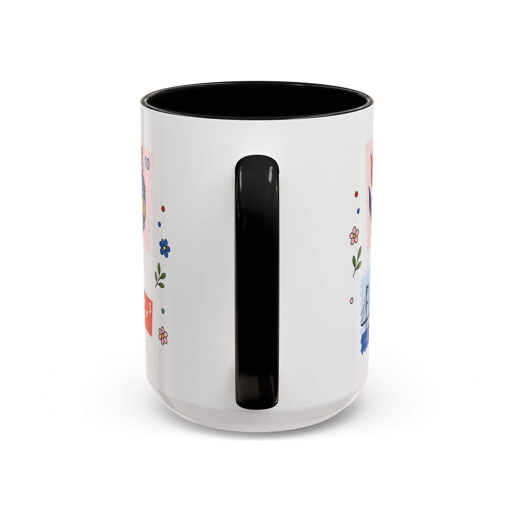 Istanbul Coffee Mug | Postage Stamp Collage Mug | Travel Souvenir Accent Cup 11oz 15oz