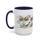 Big Bend National Park Coffee Mug | Texas Desert River Canyon Hiking Gift | Accent Color Ceramic 11oz 15oz