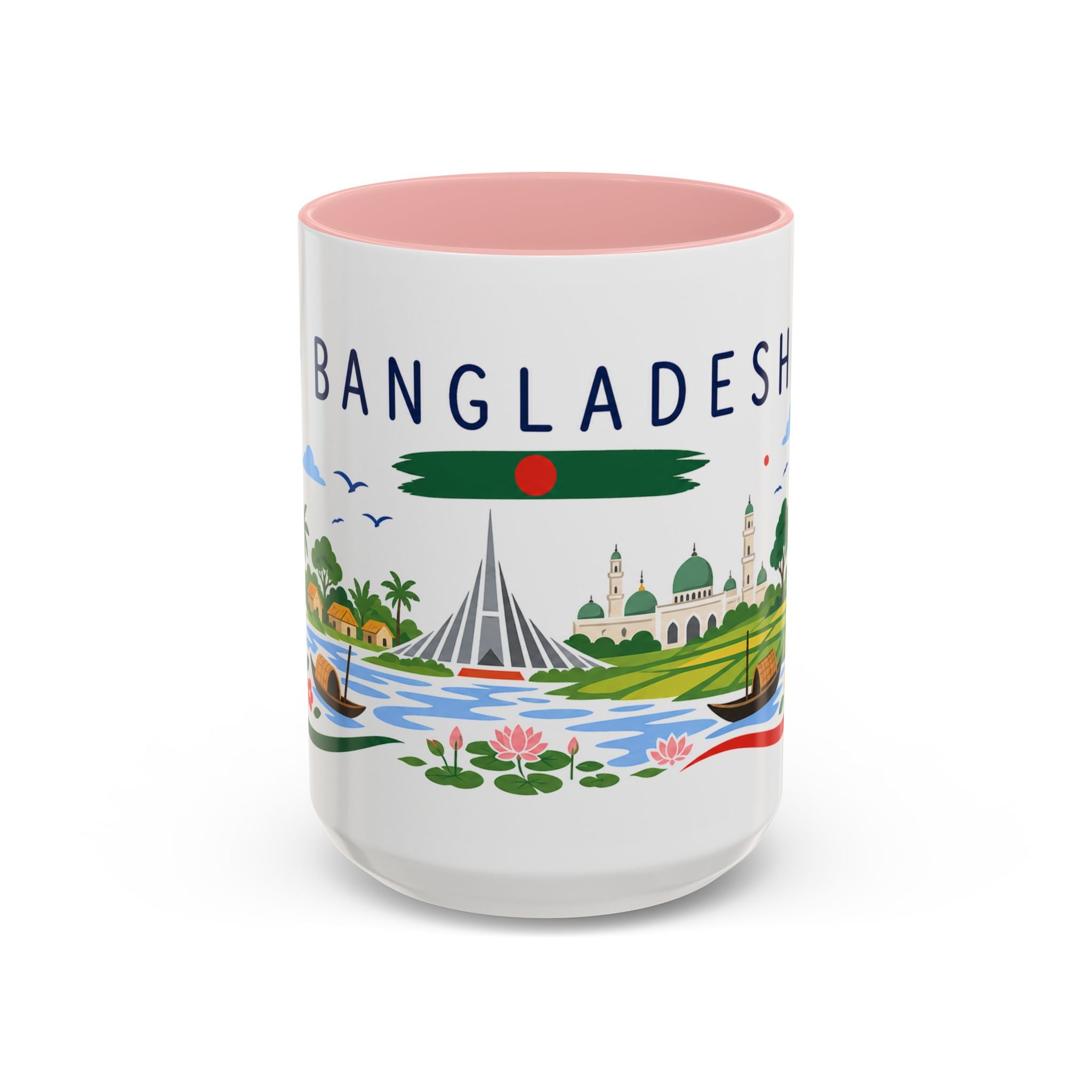 Bangladesh Coffee Mug | Travel Souvenir Accent Mug | Country Gift Ceramic Cup 11oz 15oz