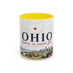 Ohio State Map Mug | Botanical Travel Sketch, Homesick Gift, Long Distance Friendship
