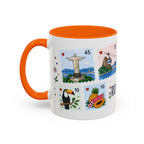 Rio de Janeiro Coffee Mug | Postage Stamp Collage Mug | Travel Souvenir Accent Cup 11oz 15oz