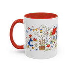 Storybook Cottage Breakfast Mug | Hand Painted Fairy Tale Accent Coffee Mug