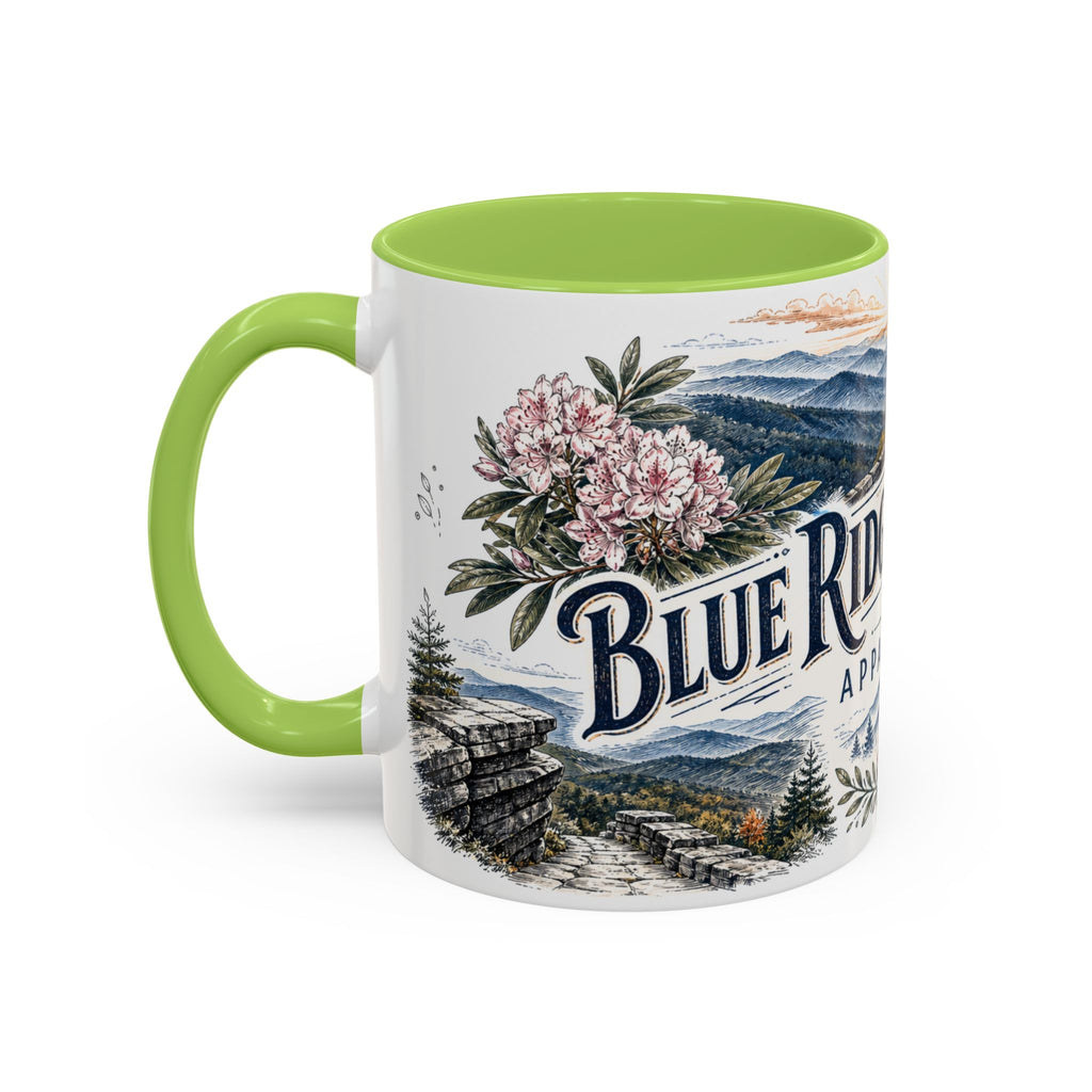 Blue Ridge Parkway Mug, Appalachia Travel Souvenir, Bucket List Gift, Accent Ceramic Coffee Mug 11oz 15oz