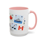 Toronto Coffee Mug | Postage Stamp Collage Mug | Travel Souvenir Accent Cup 11oz 15oz