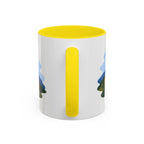 Pinnacles National Park Coffee Mug | Solid Color Block Park Souvenir | 11oz 15oz Accent Mug