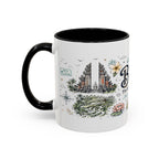 Bali Coffee Mug | Indonesia Souvenir Travel Gift | Accent Color Ceramic 11oz 15oz