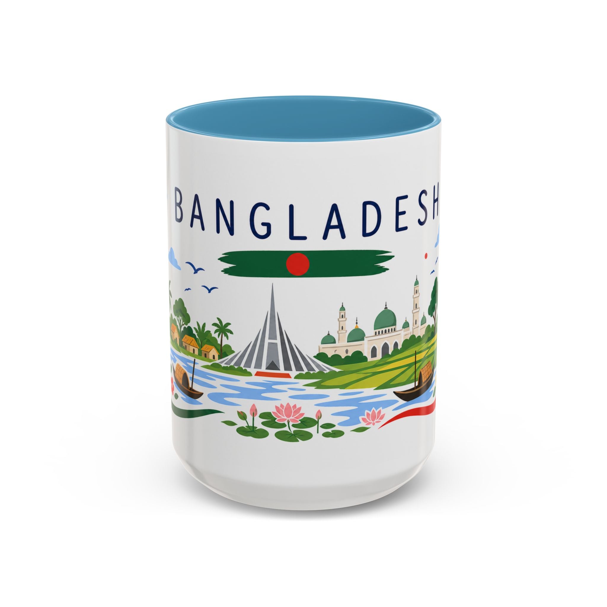 Bangladesh Coffee Mug | Travel Souvenir Accent Mug | Country Gift Ceramic Cup 11oz 15oz