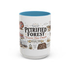 Petrified Forest National Park Coffee Mug | Arizona Painted Desert Fossil Gift | Accent Color Ceramic 11oz 15oz