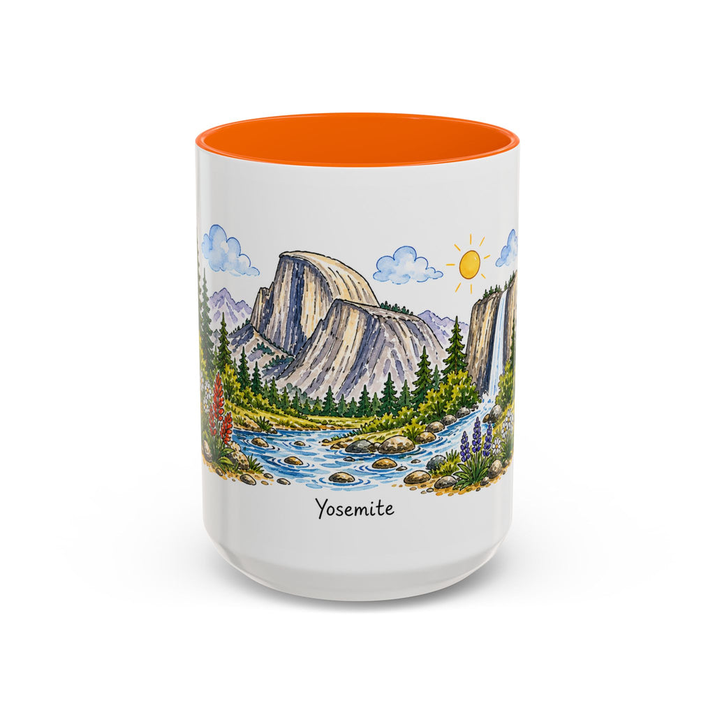 Yosemite National Park Mug | US Travel Souvenir Accent Coffee Mug | 11oz 15oz Ceramic Cup