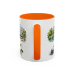 Charlotte Illustrated Travel Mug | City Souvenir Accent Coffee Mug | 11oz 15oz Ceramic Cup