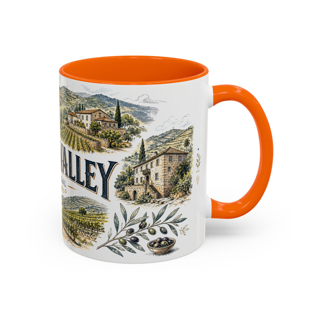Douro Valley Mug, Portugal Travel Souvenir, Bucket List Gift, Accent Ceramic Coffee Mug 11oz 15oz