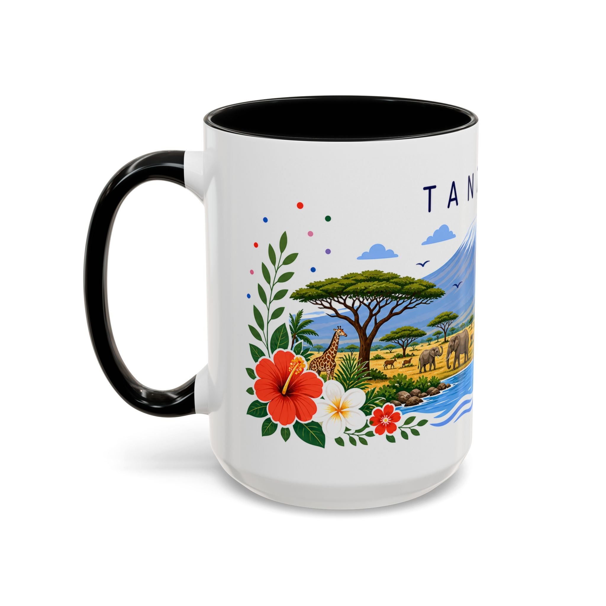 Tanzania Coffee Mug | Travel Souvenir Accent Mug | Place Gift Ceramic Cup 11oz 15oz