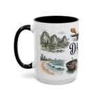 Da Nang Coffee Mug | Vietnam Travel Souvenir | Vintage Illustrated City Gift | 11 oz 15 oz Accent Mug