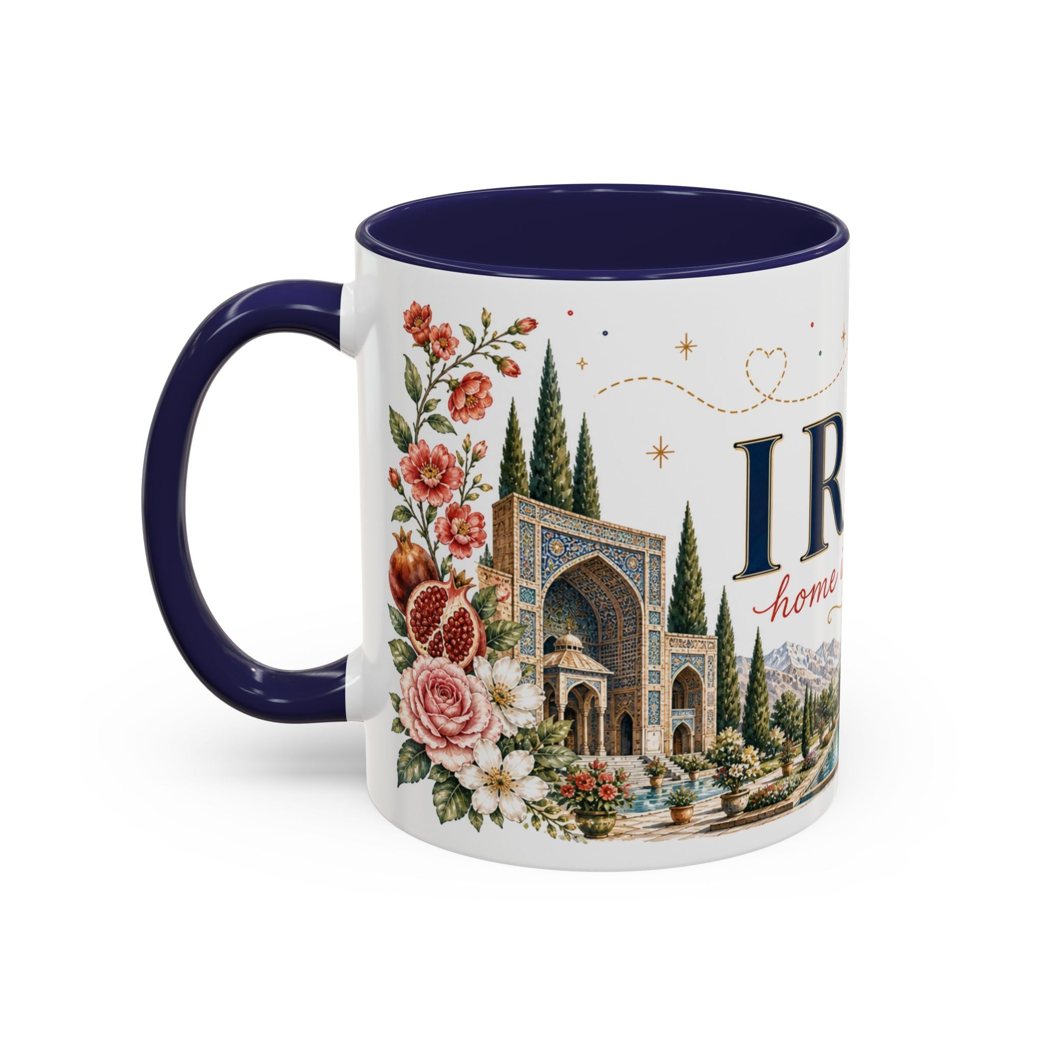 Iran Home Country Mug | Moving Away Gift | Long Distance Friendship | 11 oz 15 oz Accent Mug