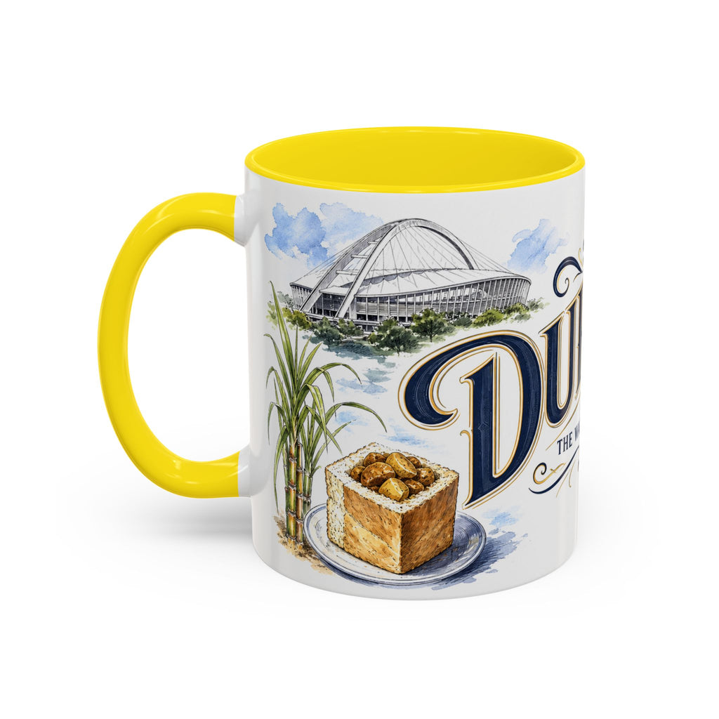 Durban Coffee Mug | South Africa Travel Souvenir | Vintage Illustrated City Gift | 11 oz 15 oz Accent Mug