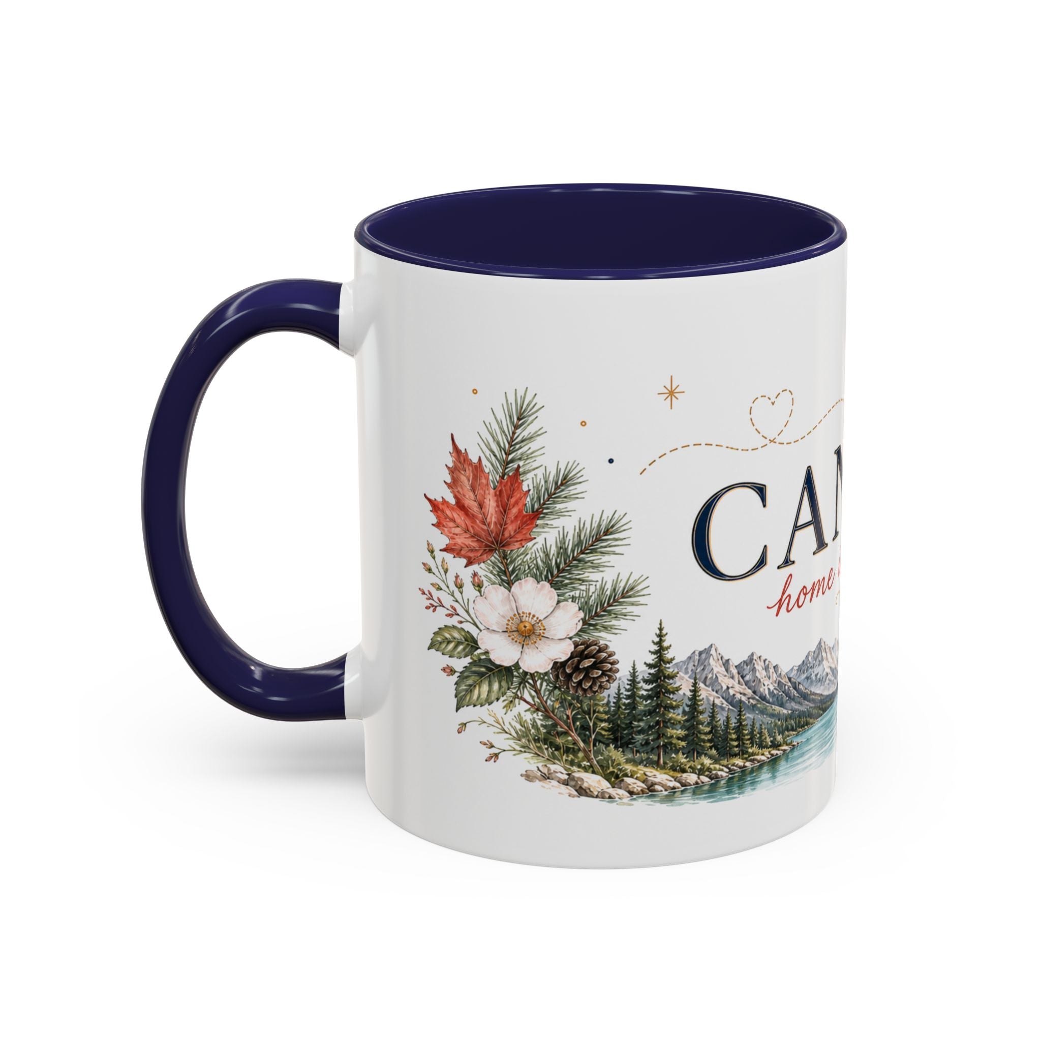 Canada Home Country Mug | Moving Away Gift | Long Distance Friendship | 11 oz 15 oz Accent Mug