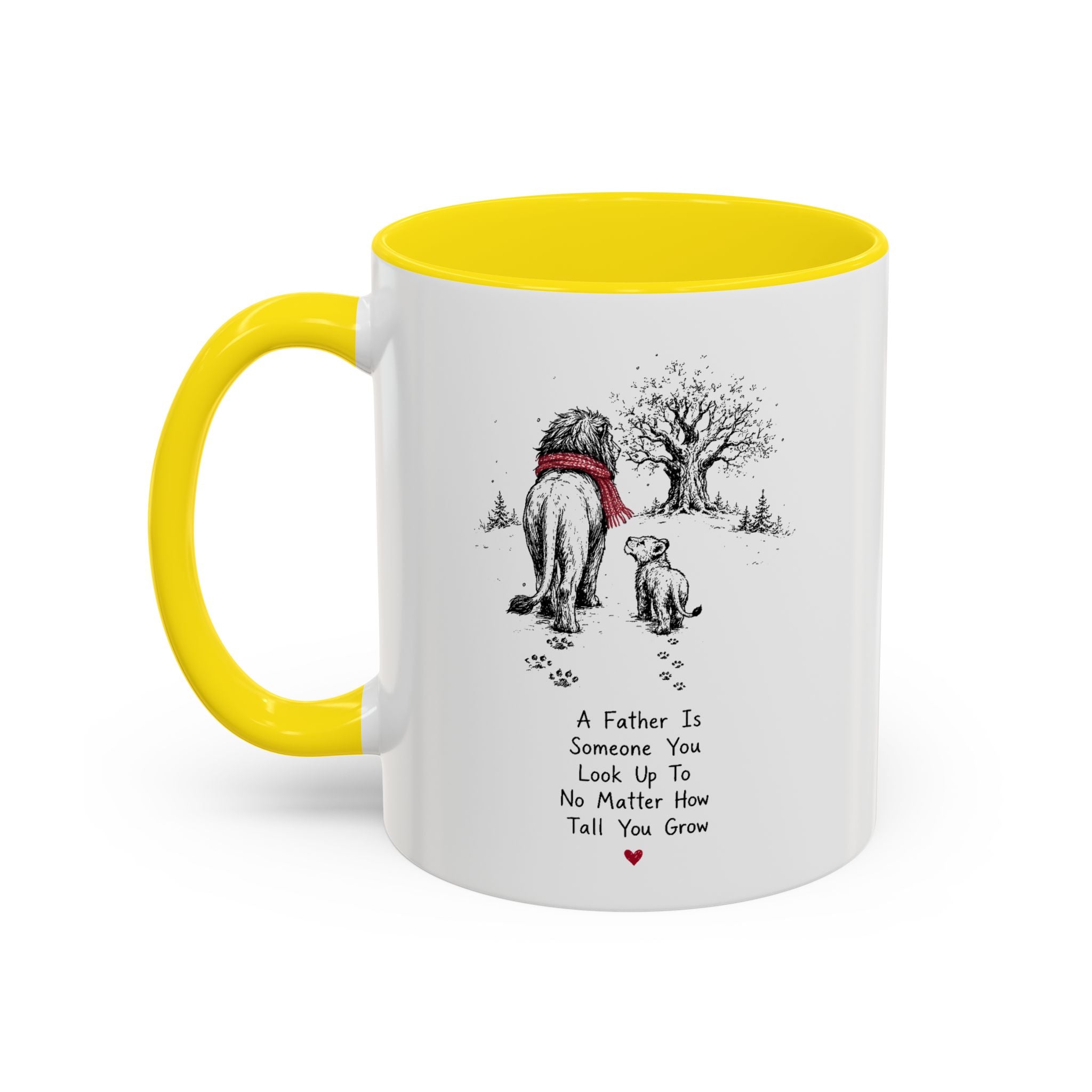King Lion Dad Coffee Mug | Father's Day Pride Accent Ceramic (11oz 15oz)