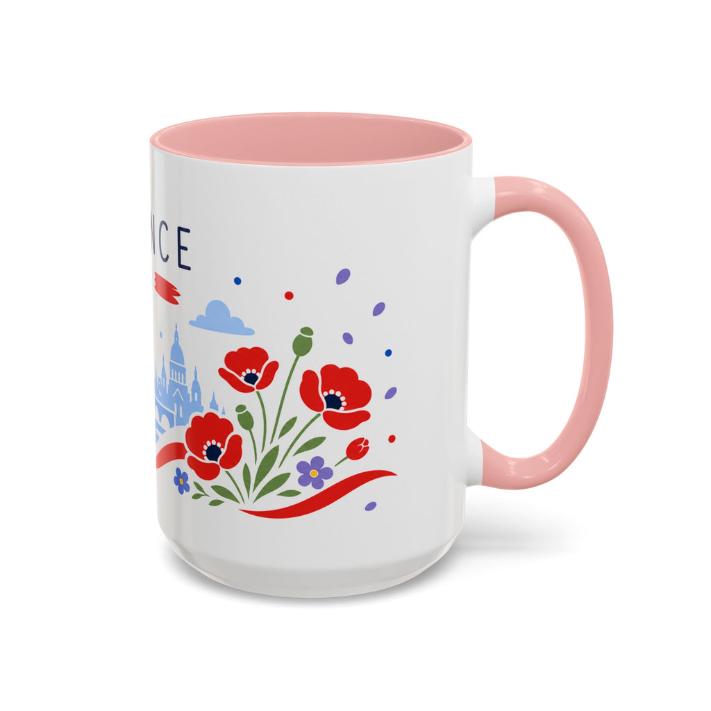 France Coffee Mug | Travel Souvenir Accent Mug | Country Gift Ceramic Cup 11oz 15oz