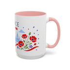 France Coffee Mug | Travel Souvenir Accent Mug | Country Gift Ceramic Cup 11oz 15oz