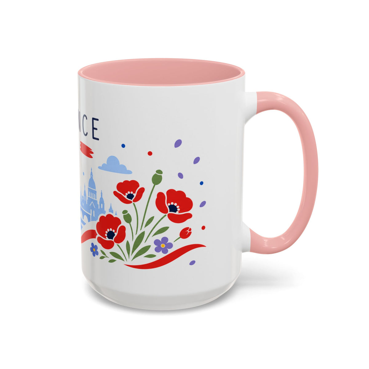 France Coffee Mug | Travel Souvenir Accent Mug | Country Gift Ceramic Cup 11oz 15oz