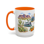 Mesa Illustrated Travel Mug | City Souvenir Accent Coffee Mug | 11oz 15oz Ceramic Cup
