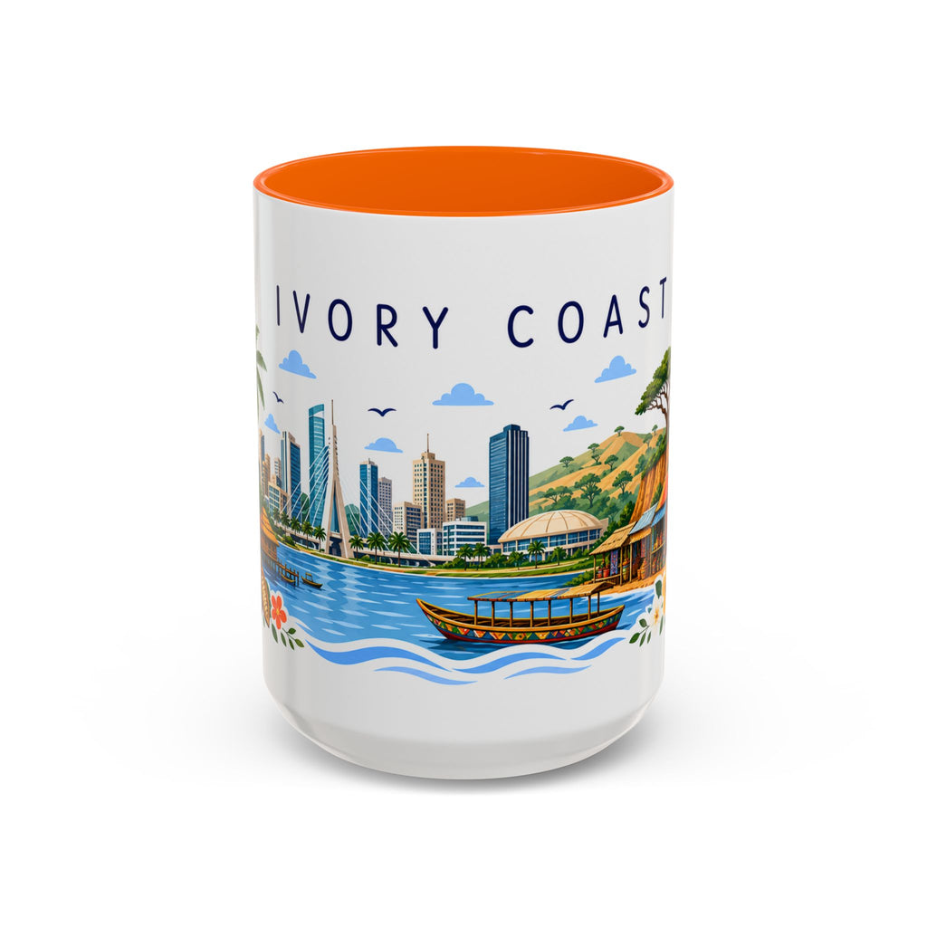 Ivory Coast Coffee Mug | Travel Souvenir Accent Mug | Place Gift Ceramic Cup 11oz 15oz