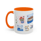 Dubrovnik Coffee Mug | Postage Stamp Collage Mug | Travel Souvenir Accent Cup 11oz 15oz