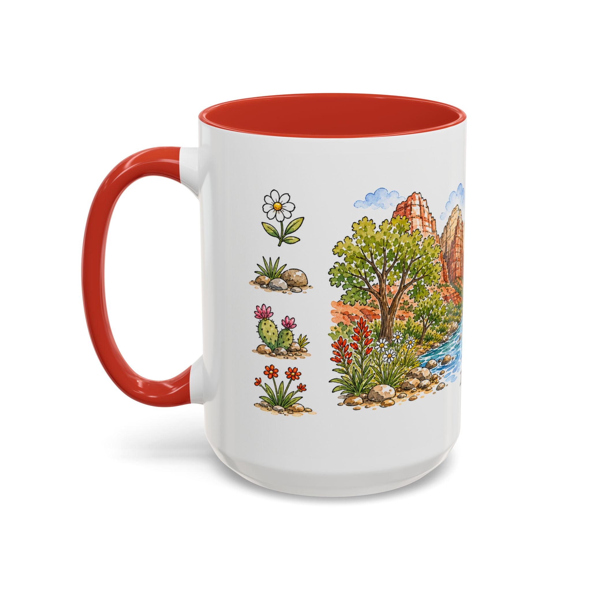 Zion National Park Mug | US Travel Souvenir Accent Coffee Mug | 11oz 15oz Ceramic Cup