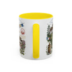 Bhutan Valleys Coffee Mug | Travel Destination Souvenir Gift | Accent Color Ceramic 11oz 15oz