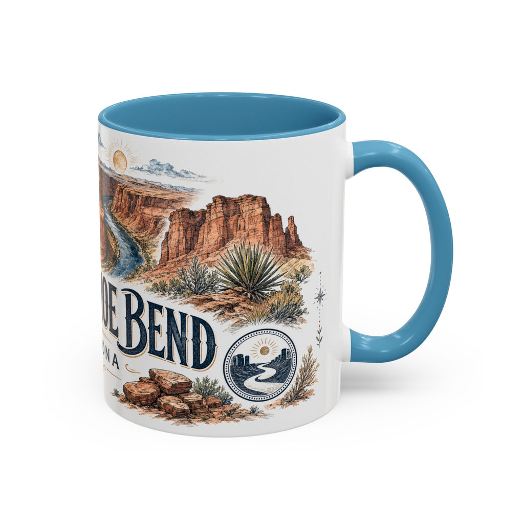 Horseshoe Bend Mug, Arizona Travel Souvenir, Bucket List Gift, Accent Ceramic Coffee Mug 11oz 15oz