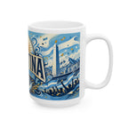 Argentina Soccer Spirit Coffee Mug | Soccer Fan Gift | Ceramic 11oz 15oz Match Day Cup