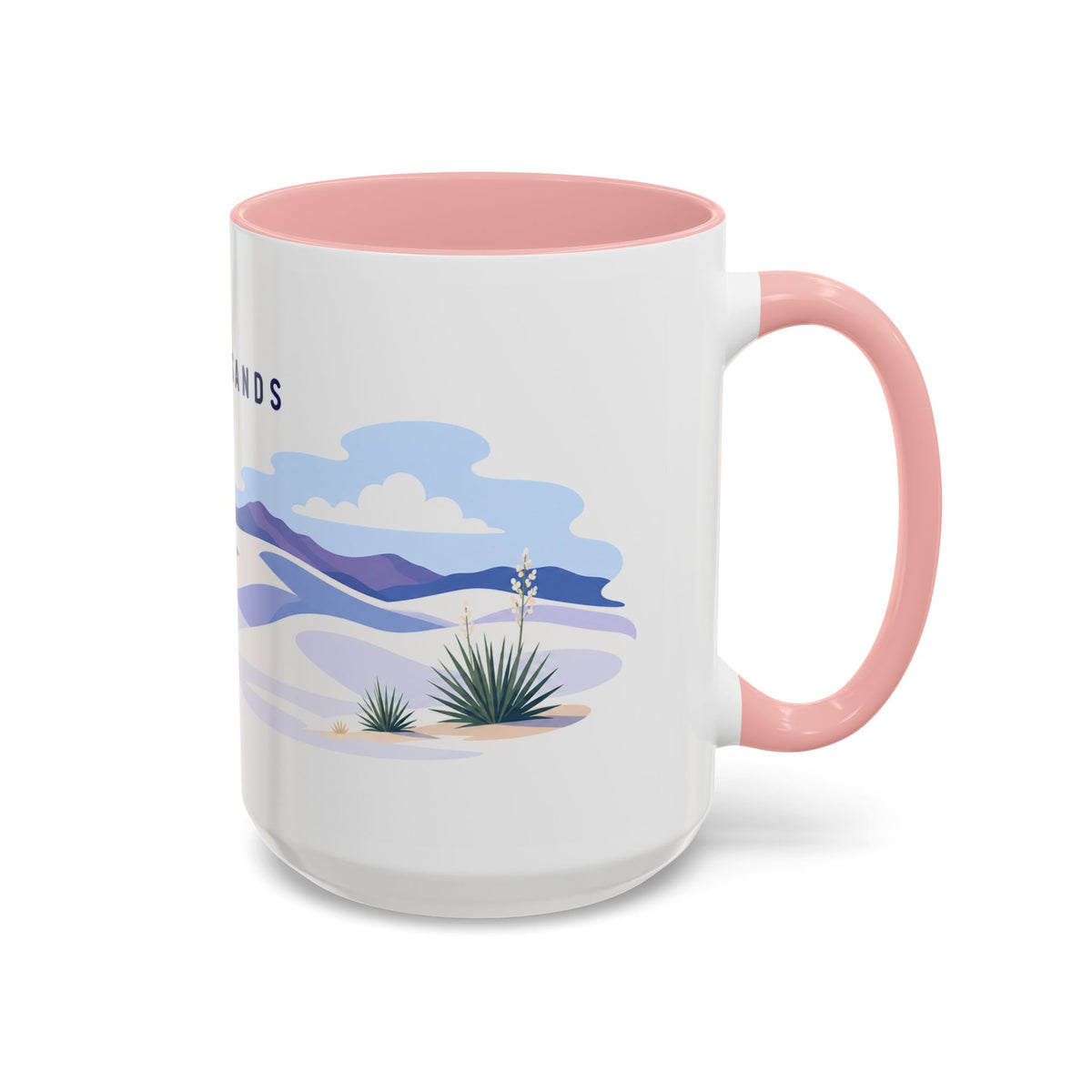 White Sands National Park Coffee Mug | Solid Color Block Park Souvenir | 11oz 15oz Accent Mug