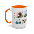 Philadelphia Coffee Mug | Postage Stamp Collage Mug | Travel Souvenir Accent Cup 11oz 15oz