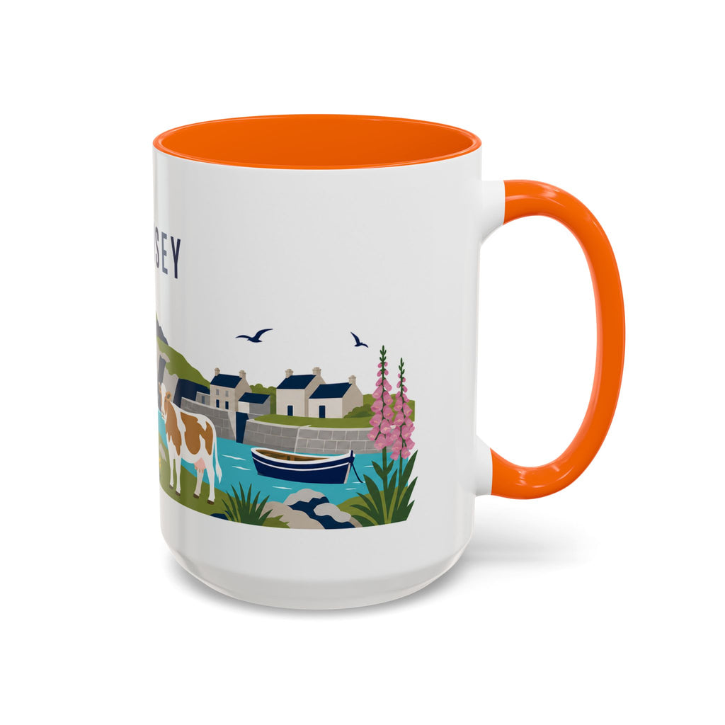 Guernsey Coffee Mug | Travel Souvenir Accent Mug | Country Gift Ceramic Cup 11oz 15oz