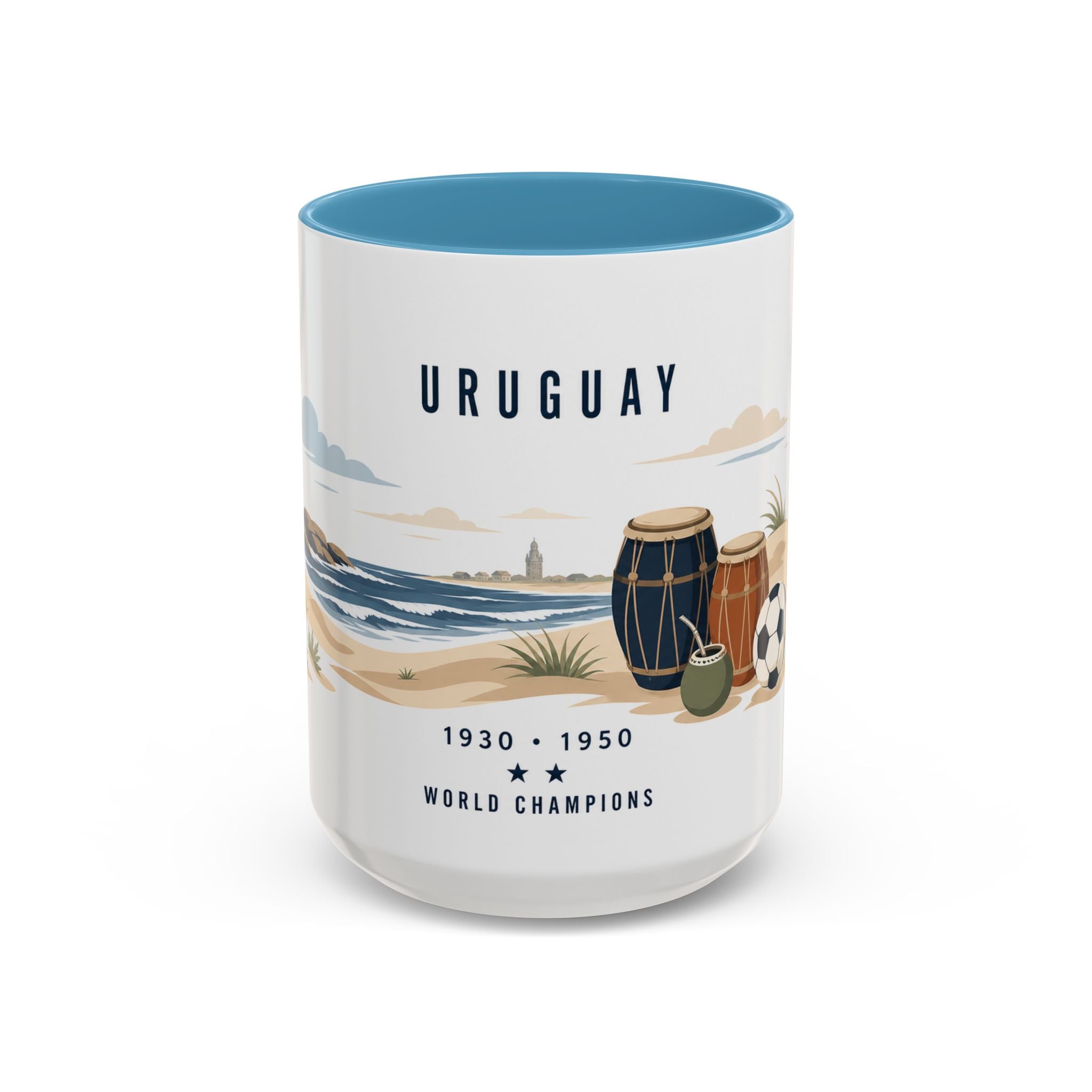 Uruguay World Champions Mug | Two Time Soccer Champion Gift | Uruguayan Football Fan Cup | 1930 1950 | 11oz 15oz Accent Mug
