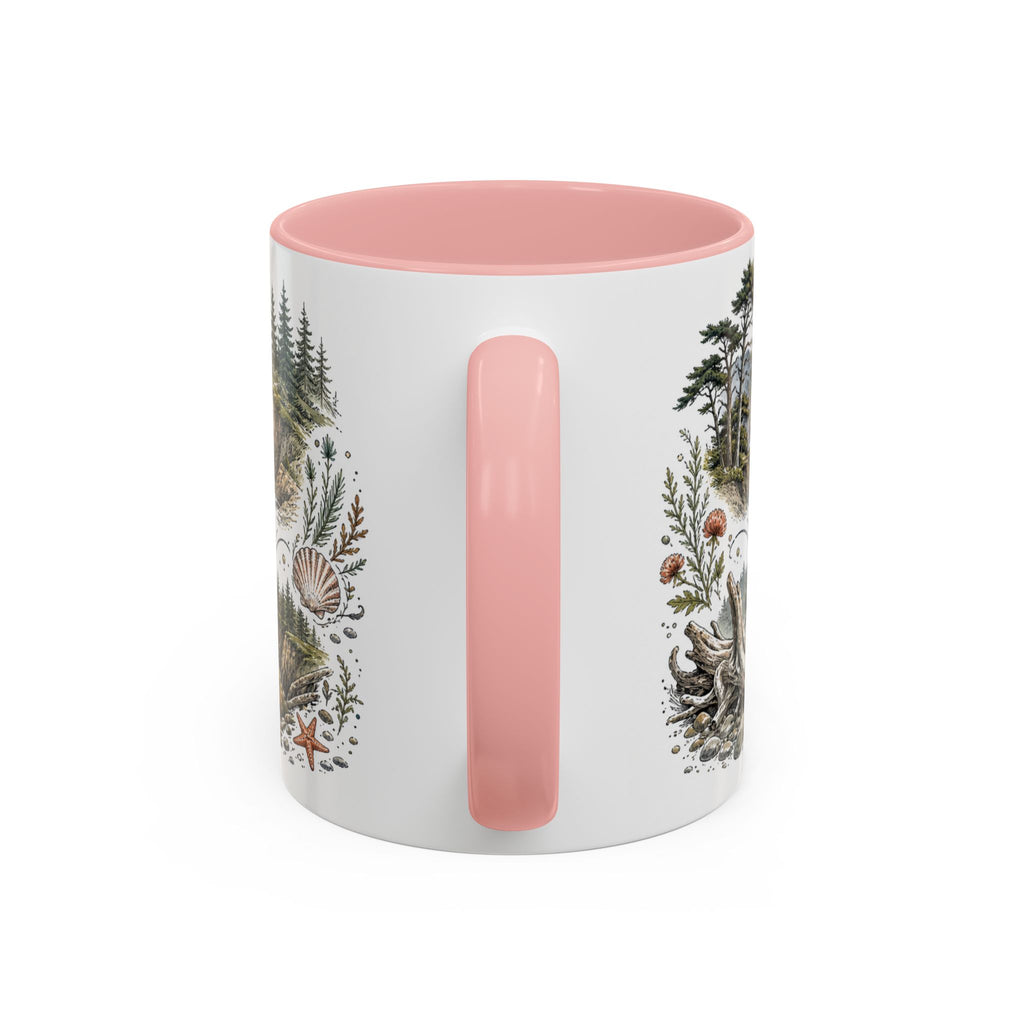 Oregon Coast Mug, Pacific Northwest Travel Souvenir, Bucket List Gift, Accent Ceramic Coffee Mug 11oz 15oz