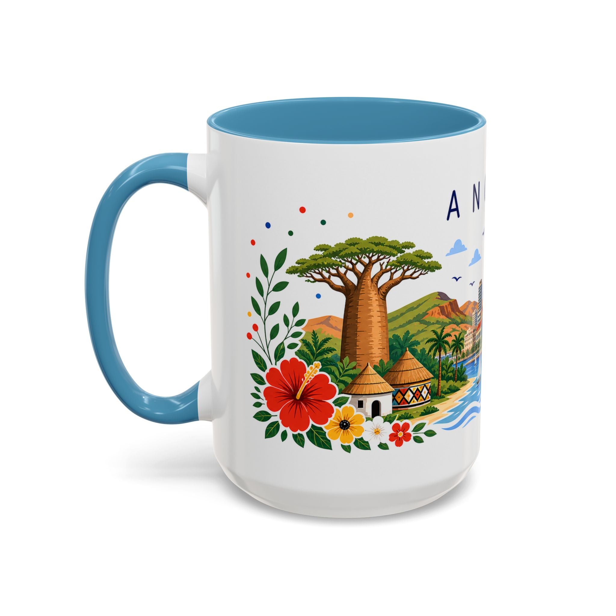 Angola Coffee Mug | Travel Souvenir Accent Mug | Place Gift Ceramic Cup 11oz 15oz