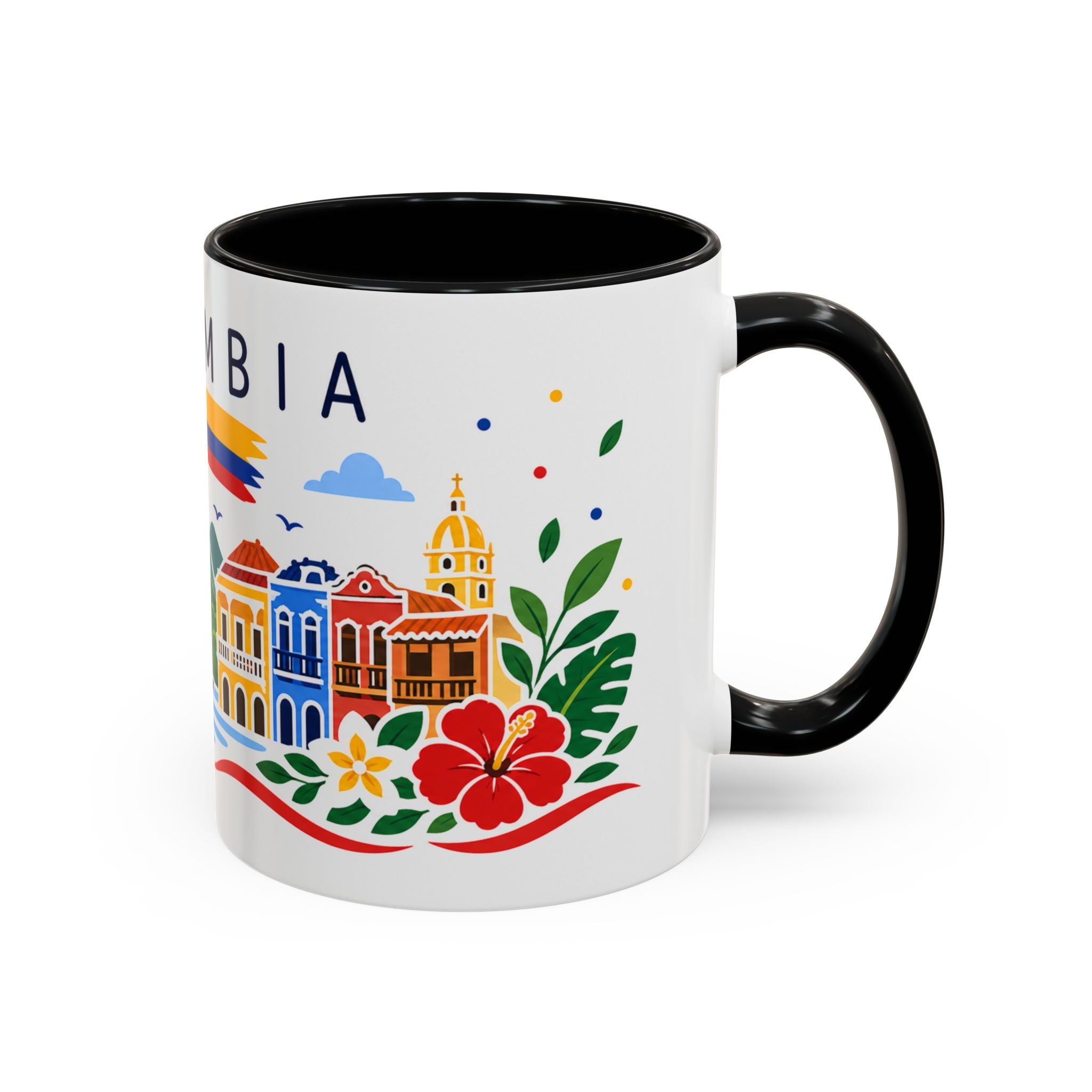 Colombia Coffee Mug | Travel Souvenir Accent Mug | Country Gift Ceramic Cup 11oz 15oz